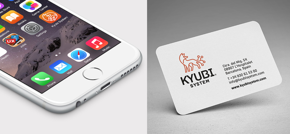 Rounded business card – Mockup